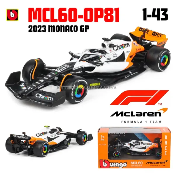 Bburago 1:43 McLaren F1 MCL60 Diecast Model - Image 8