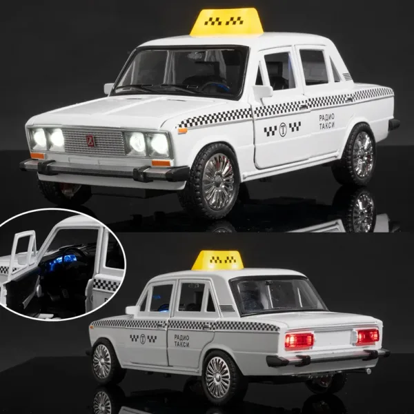 1:18 Alloy Russian LADA TAXI Model Car - Image 3