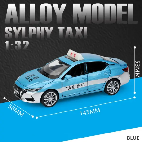 1:32 SYLPHY Taxi Diecast Car Model - Image 9