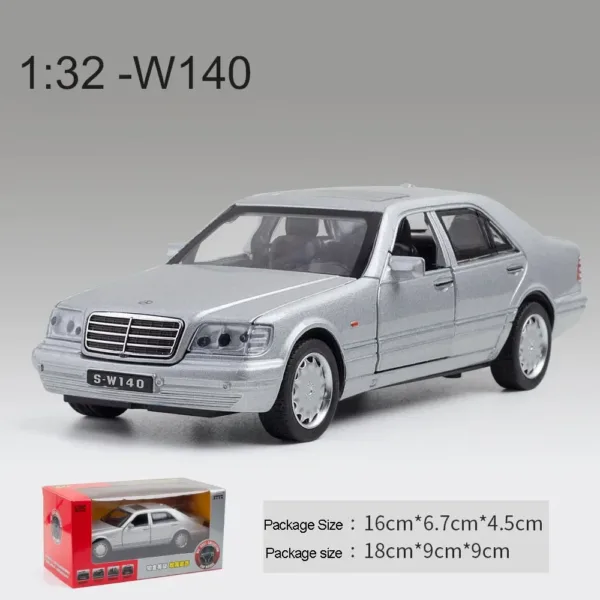 1:32 Diecast Benz S-W140 Car Model Toy - Image 8