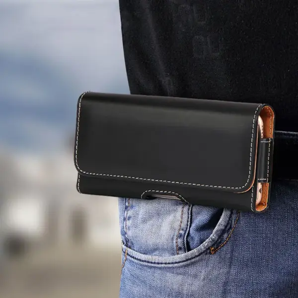 Leather Belt Clip Pouch for Phones 4-7.2 Inch - Image 2