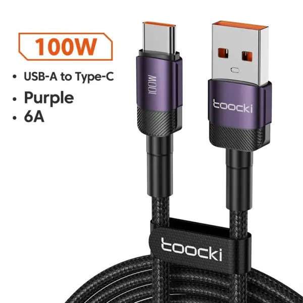 100W Fast Charging USB Type-C Cable 6A - Image 7