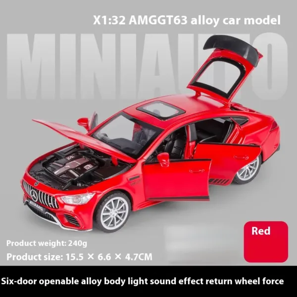 1:32 Mercedes Benz AMG GT63 Diecast Model - Image 13