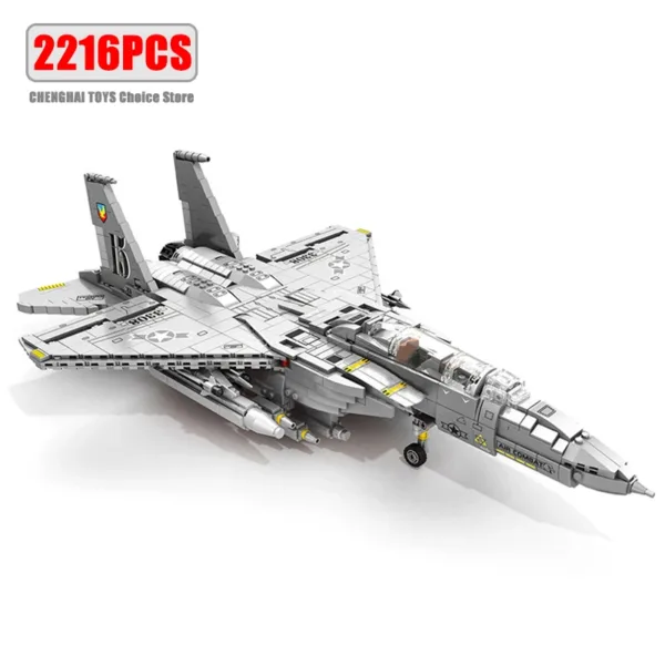 F-15E Fighter Model Building Blocks Set