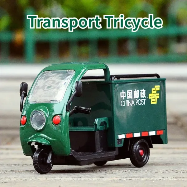 1:32 Green Tricycle Alloy Model for Kids