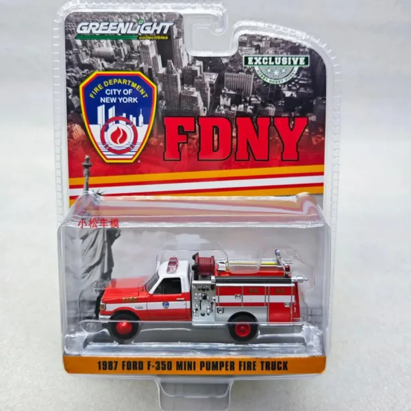 1:64 Diecast 1987 Ford F-350 Fire Engine