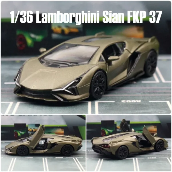 1:36 Lamborghini Sian Diecast Toy Car - Image 6