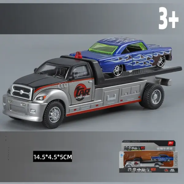 1:64 Alloy Double-Layer Container Truck Model - Image 21