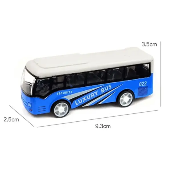 Alloy Pull Back Bus Model Toy for Kids - Image 2