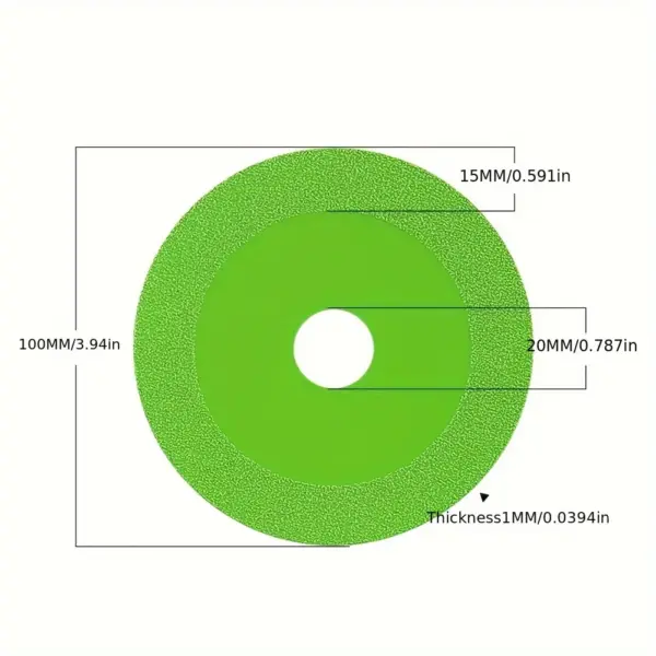 Ultra Thin Green Cutting Blade for Ceramics - Image 2