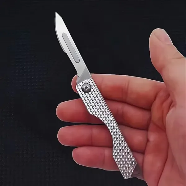 Folding EDC Knife with Stainless Steel Blade - Image 3