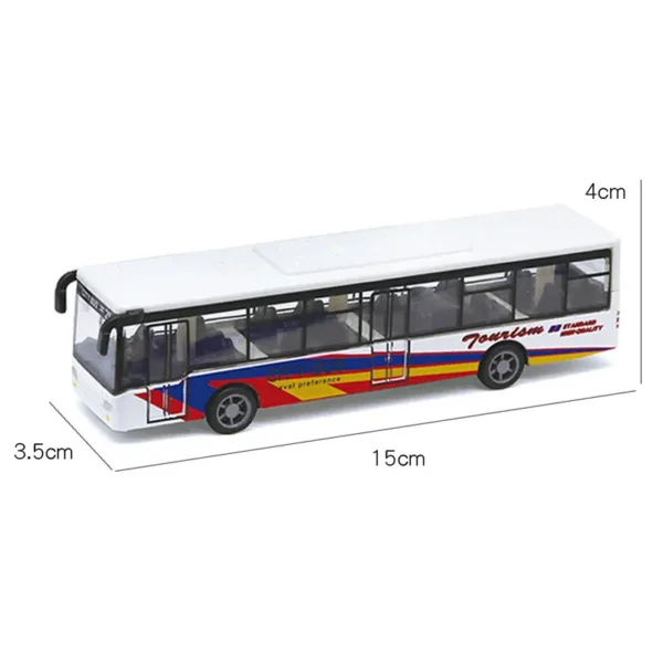 15CM Pull Back Alloy Bus Toy for Kids - Image 12