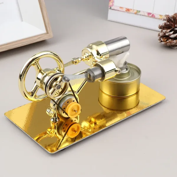 Gold Hot Air Stirling Engine Model - Image 4