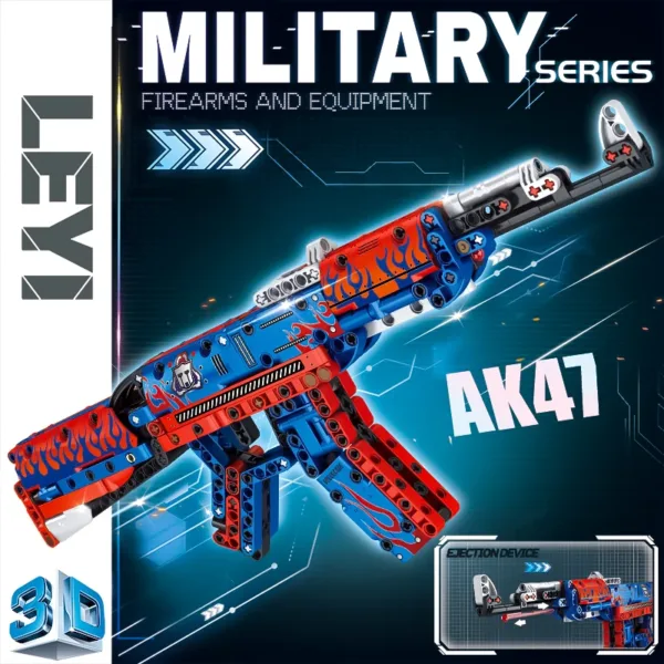 M4A1 Block Gun & MP5 Puzzle Toy Set - Image 4