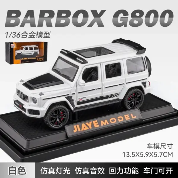 1:36 Diecast Mercedes Benz BRABUS G800 Model - Image 9