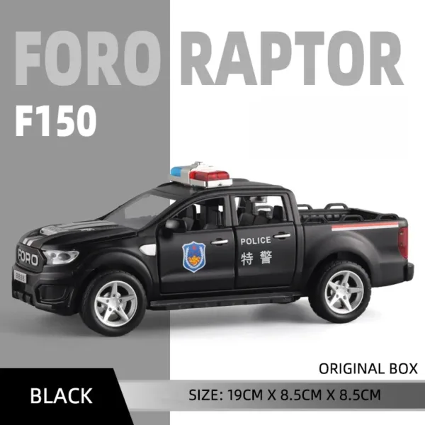 1:32 Ford F150 Police Diecast Toy Model - Image 11