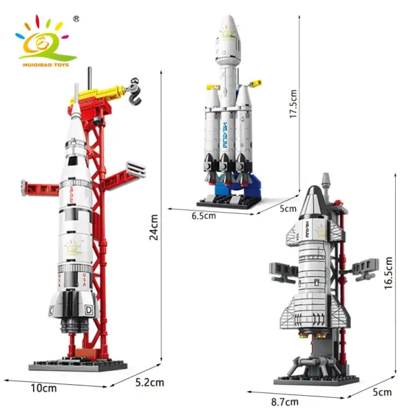 HUIQIBAO Mini Space Rocket Model Building Set - Image 3