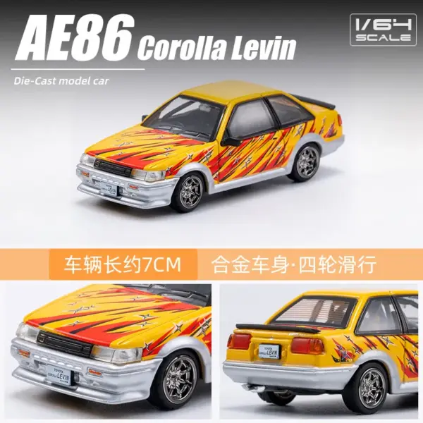 DCT 1:64 AE86 Diecast Model Car - Image 5