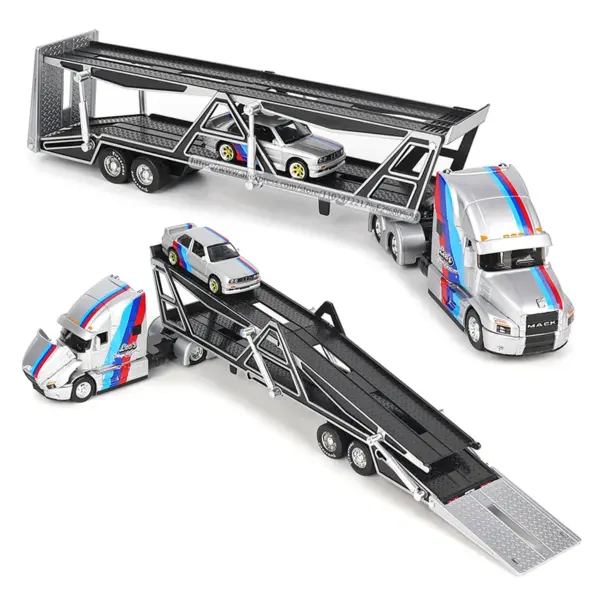 Maisto 1:64 Mack Anthem and BMW M3 Model - Image 2