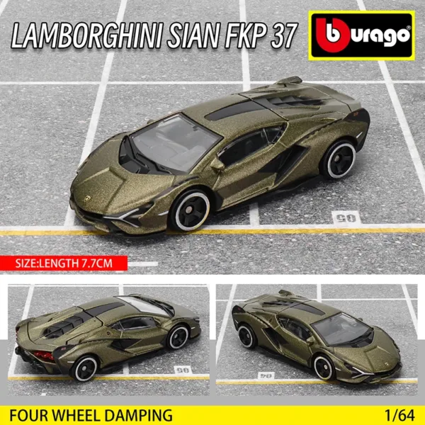 Bburago Lamborghini Huracan Diecast Model Car - Image 11