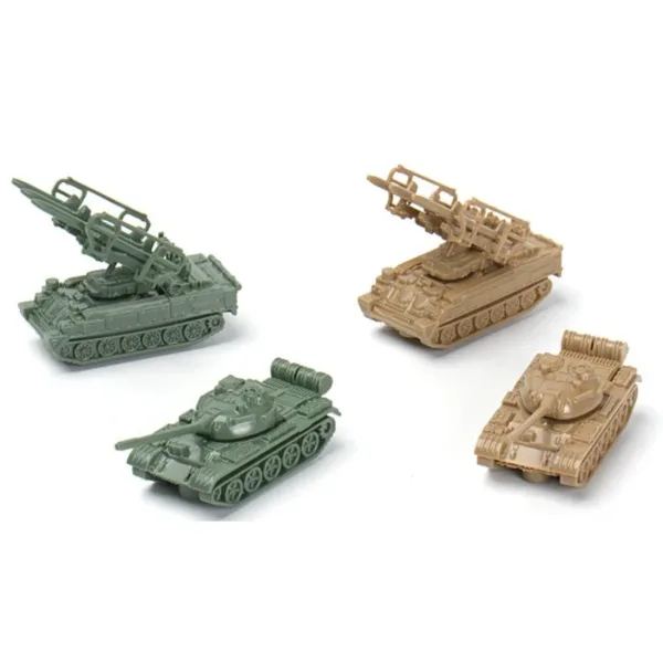 1/144 Scale Military Tank Model Set 4pcs