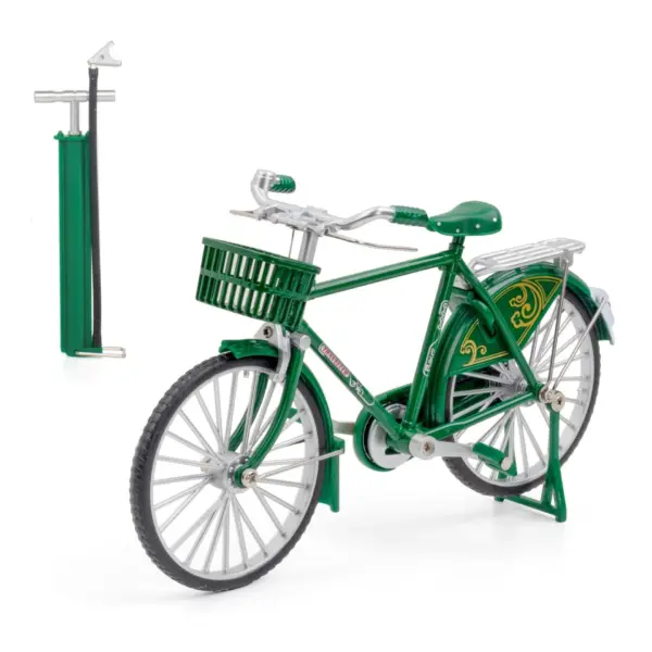 1/10 Scale Retro Bicycle Model Toy with Steerable Wheels - Image 7