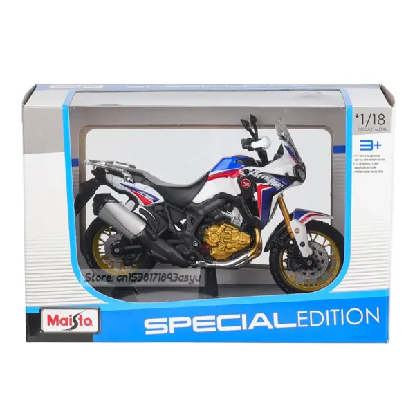 Maisto 1:18 Honda Africa Twin Diecast Model - Image 6