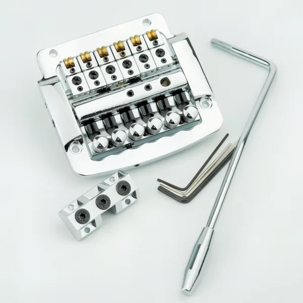 Tremolo Guitar Bridge with String Lock - Black - Image 2