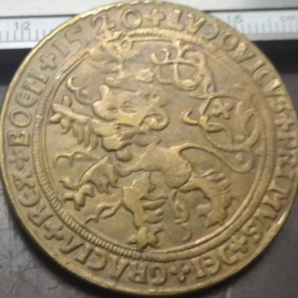 Taller Copper Imitation Coin from 1840 - Image 2