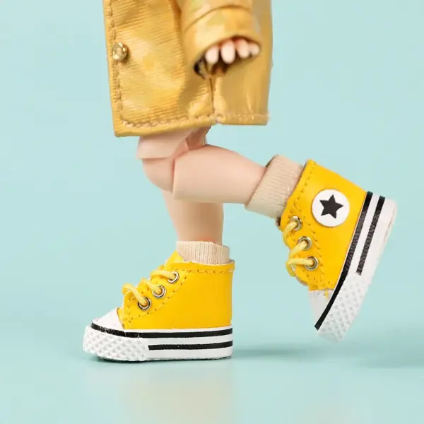 1:12 Dollhouse High Top Canvas Shoes - Image 3