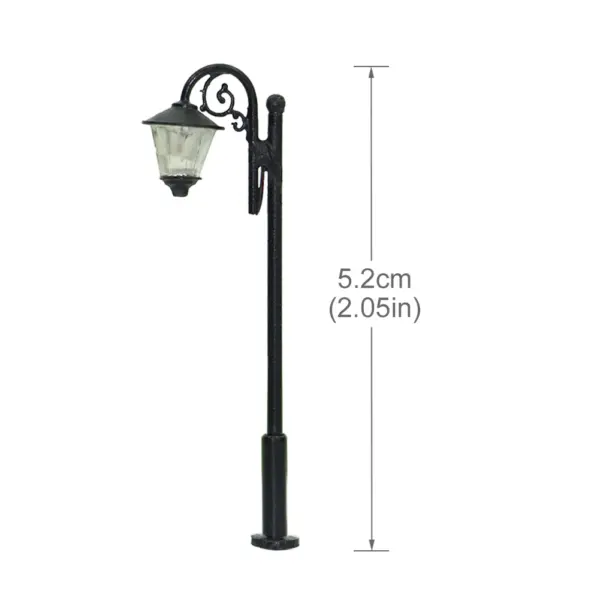 10pcs Warm White N Scale Street Lamps Set - Image 4