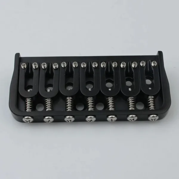 Black 6 and 7 String Electric Guitar Bridge - Image 5