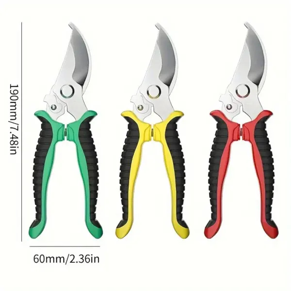 Ergonomic Stainless Steel Pruning Shears - Image 2