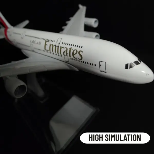 1:400 Metal Emirates A380 Diecast Model Plane - Image 4