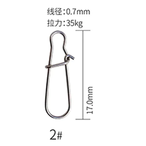 Stainless Steel Fishing Snaps 50pcs Variety - Image 13