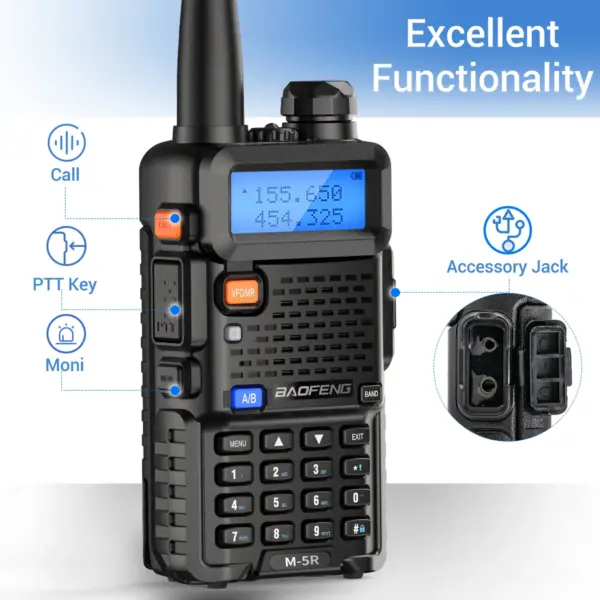 Baofeng M-5R Portable Walkie Talkie Radio - Image 5