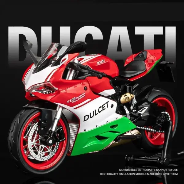 1:12 Scale Ducati Racing Motorcycle Diecast Model