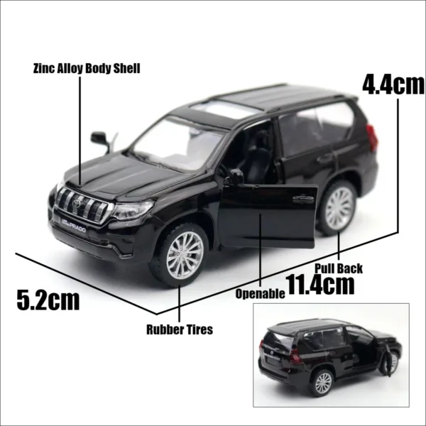 1/43 Toyota Land Cruiser Prado Diecast Model - Image 6