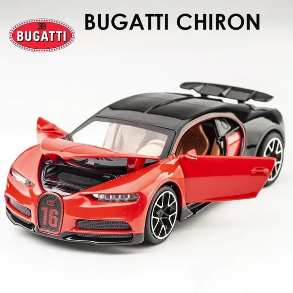 1:32 Bugatti Chiron Alloy Car Model Toy - Image 6