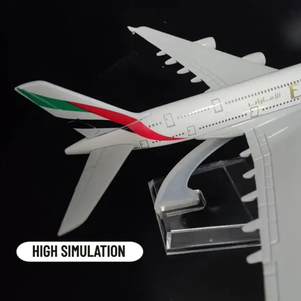 1:400 Metal Emirates A380 Diecast Model Plane - Image 5