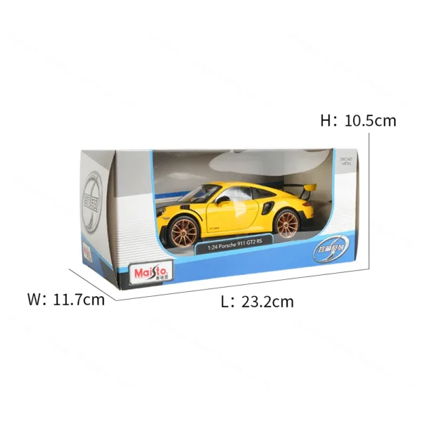 Maisto 1:24 Porsche 911 GT2 RS Diecast Model - Image 3