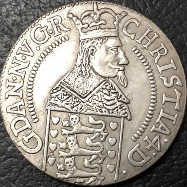 1642 Denmark Silver Plated Copy Coin Replica - Image 2