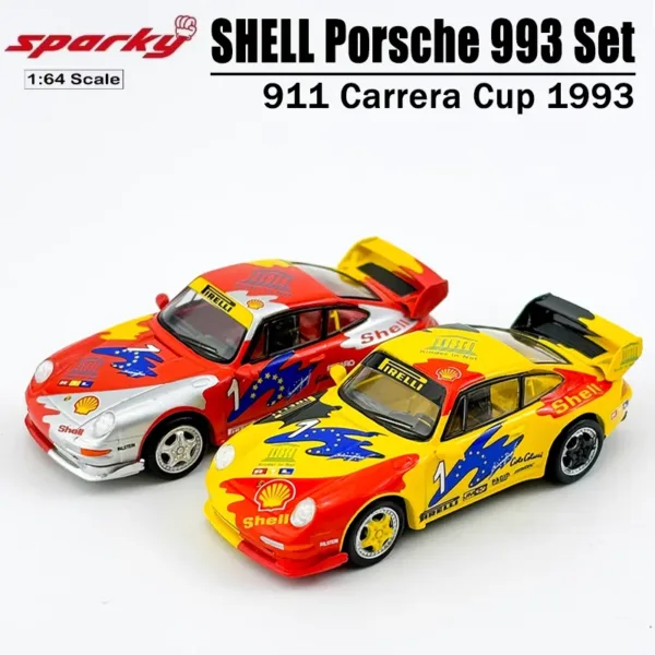 1/64 Scale Porsche 993 Diecast Model Set