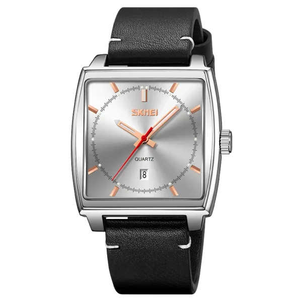 Men's Quartz Watch with Leather Strap - Image 9