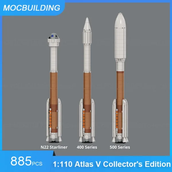 Atlas V Model Building Blocks Set 885PCS - Image 2