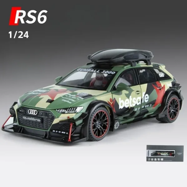 1/24 Audi RS6 Diecast Model Car Toy - Image 13