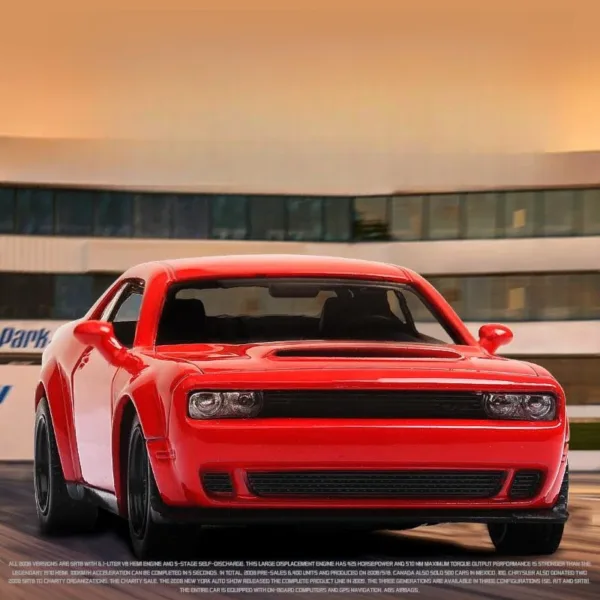 1/36 Dodge Challenger SRT Hellcat Diecast Car - Image 3