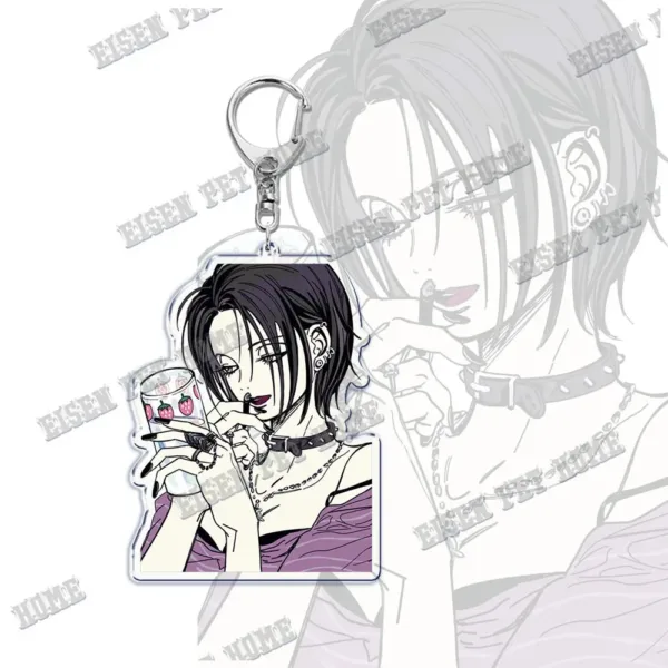 Nana Anime Keychain with Black Stones Pendant - Image 34