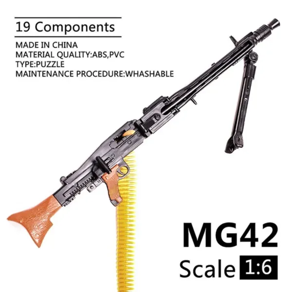 1/6 Scale AK47 AK74 MG42 Toy Gun Model - Image 3