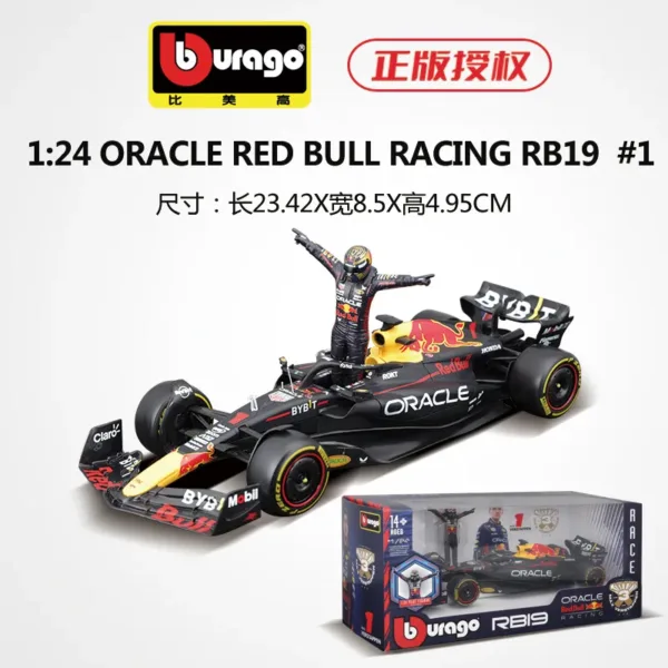 1:24 Red Bull Racing RB19 Diecast Model Car - Image 7